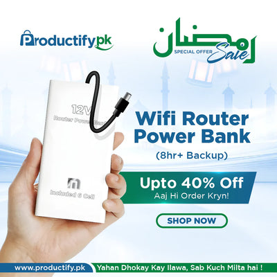 Wifi Router Power Bank (8-10hrs Battery Time)